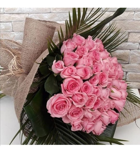 pembe-gul-buket-demeti