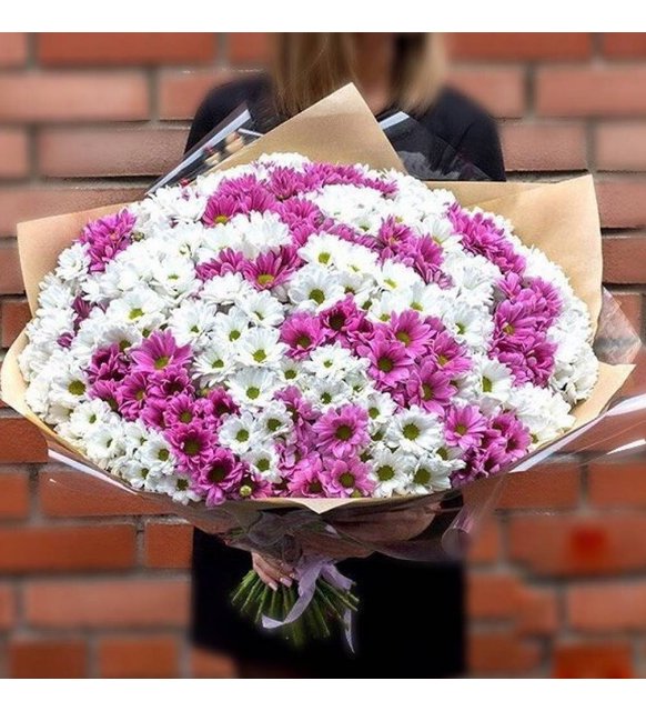 pembe-beyaz-krizantem-buket